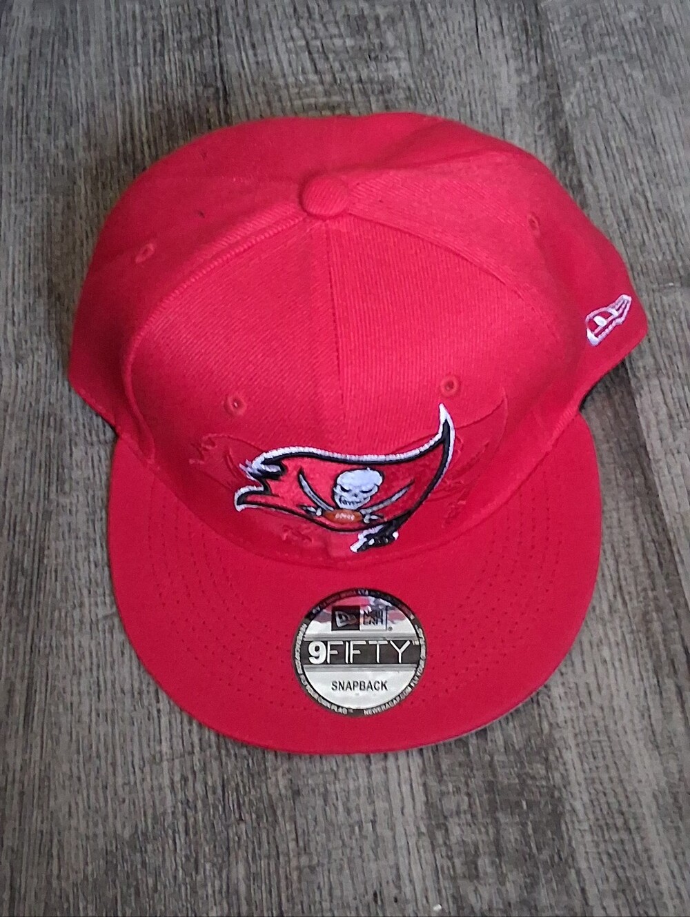 New Era Red Snapback with Buccaneers Logo